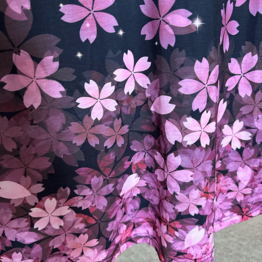 MissLook Black Floral Midi / Maxi Dress - Large - Picture 4 of 11